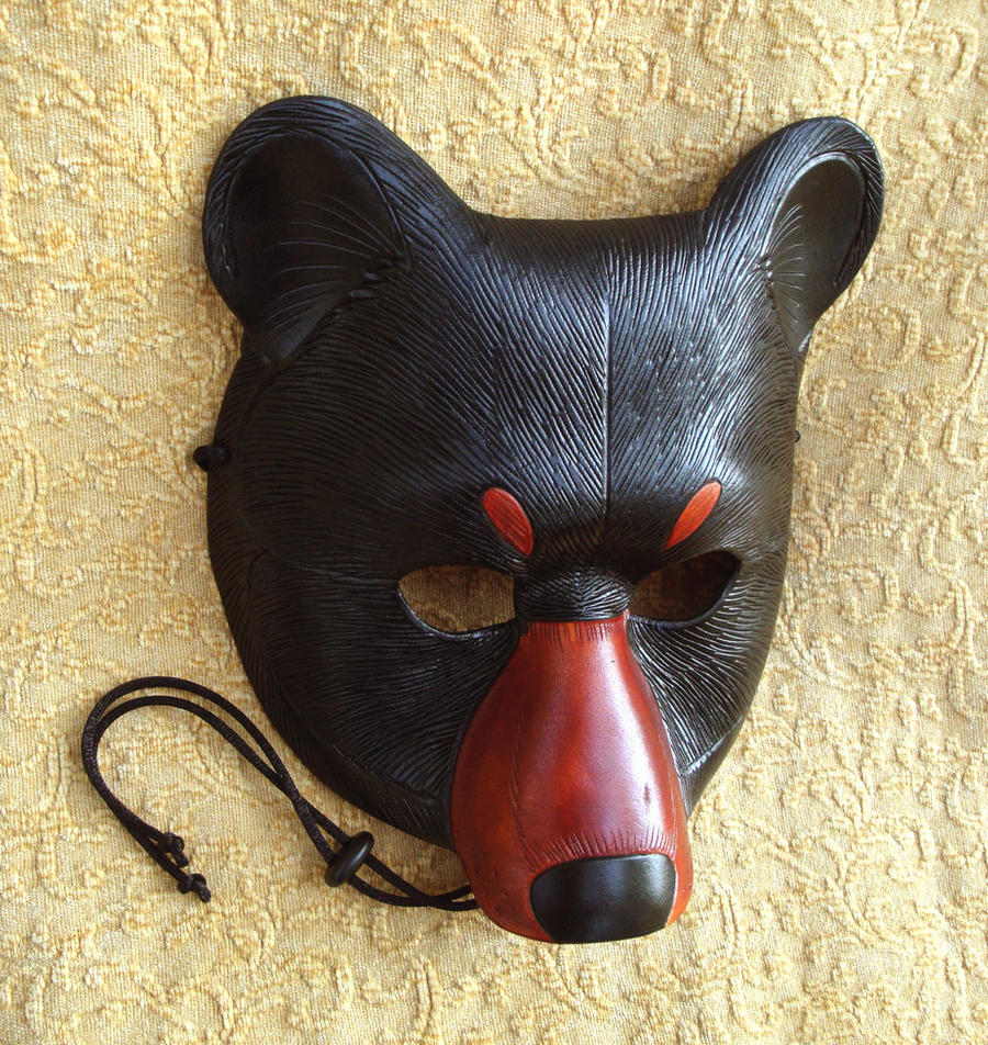 Black Bear Leather Mask