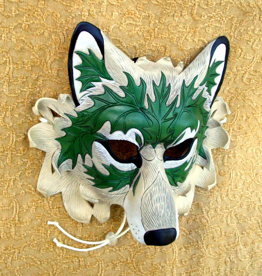 Green Leaf Wolf Mask