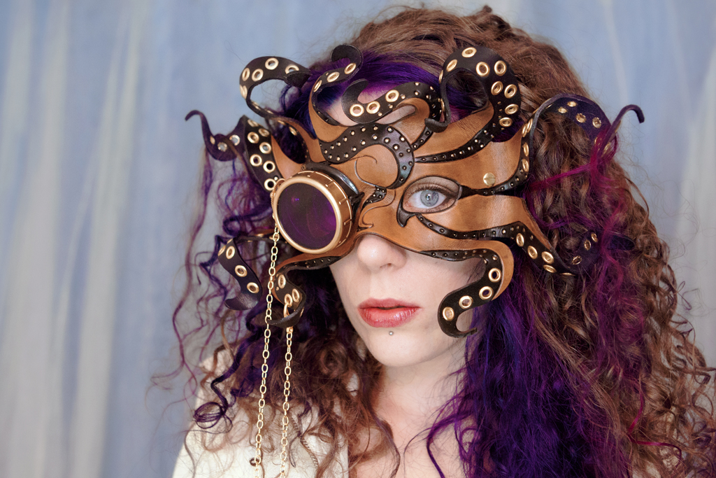 Dari Wearing Steamy Tentacles Mask1