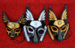 Industrial Egyptian Mask Trio