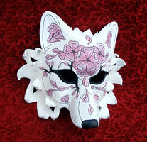 Cherry Blossom Wolf Mask #1