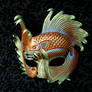Iridescent Fighting Fish Leather Mask