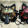 Two Autumn Wolf Masks