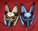 Two Industrial Anubis Masks