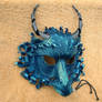 Custom Duochrome Teal Dragon Mask