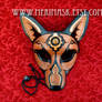 Jeweled Wolf Leather Mask 2014