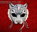 Amethyst Moonstone Snow Leopard Mask