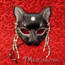Moonstone Beaded Bast Cat Mask