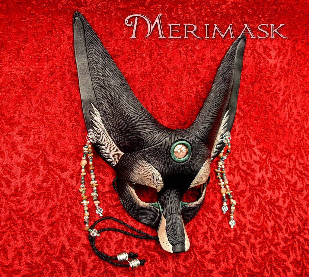 Black Jasper Fennec Fox Mask