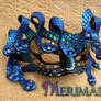 Blue and Aqua Medusa Mask