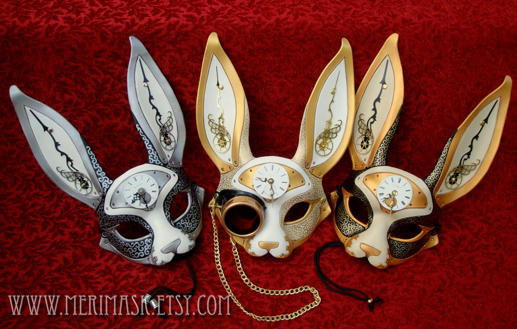 Clockwork Hare Masks by merimask on DeviantArt