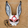 Japanese Sumi-e leather rabbit mask