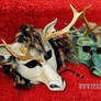 Locked Horns...frilled eastern dragon masks