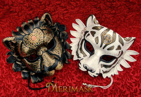 Steampunk Big Cat Masks