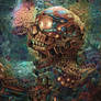 Coral Skull (semi-abstract)