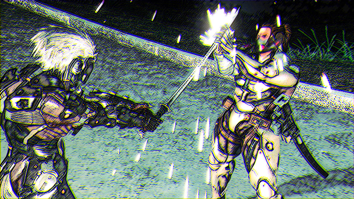 Raiden vs Sam by Hexaaggon on DeviantArt