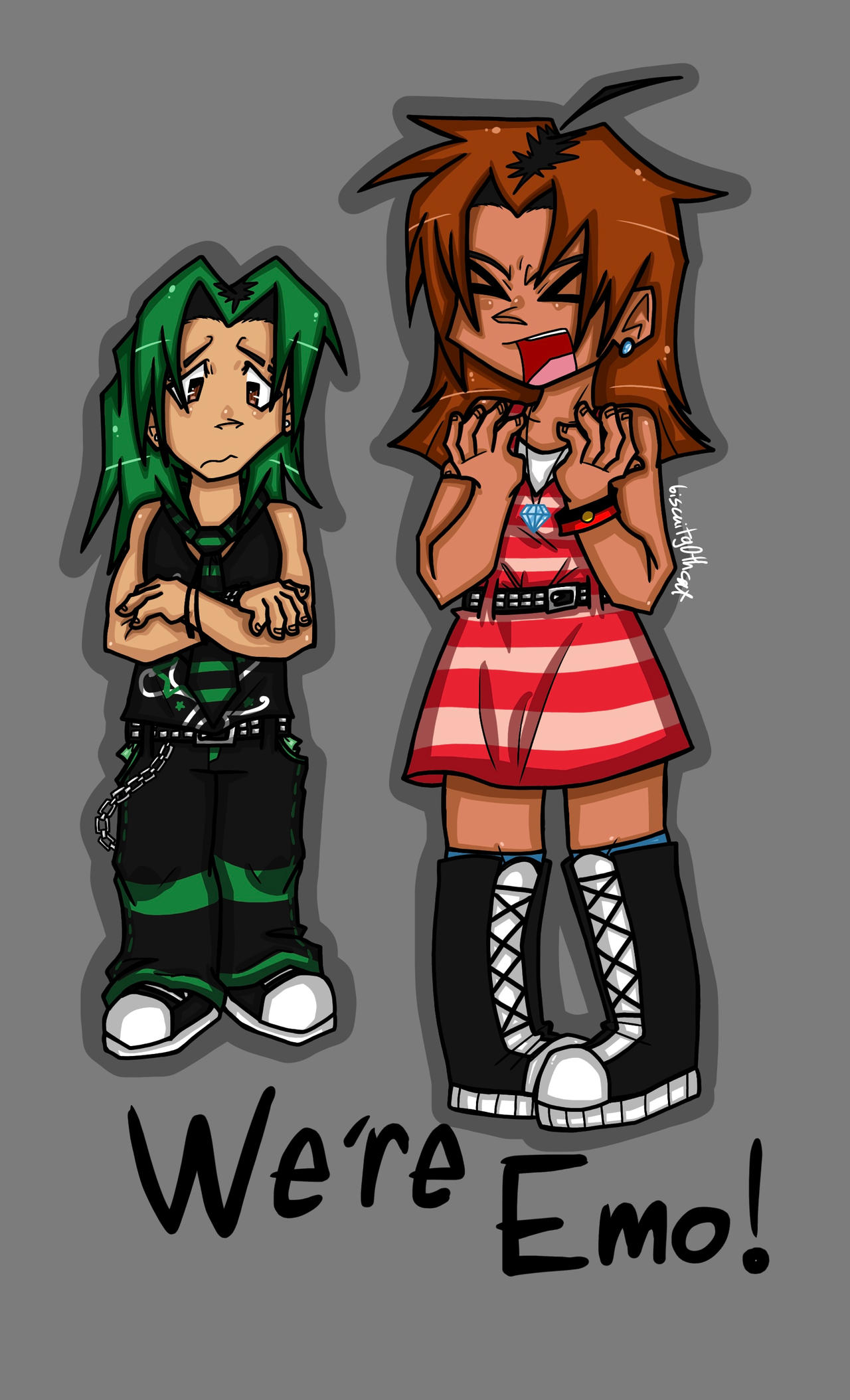 Anonymous Emo We're Emo!! by BiscuitG0thCat on DeviantArt