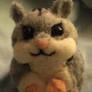 Needle felted hamster