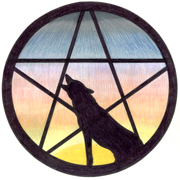 Pentacle Wolf - commission