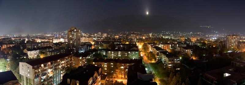 Skopje at night