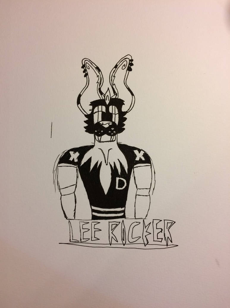 Lee Rocker Sticker Black and white Lee Rocker by Dekoda19 on DeviantArt