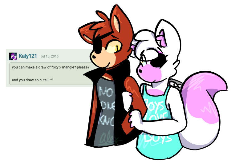 Request 1 Foxy X Mangle By Alexandrarayma On Deviantart