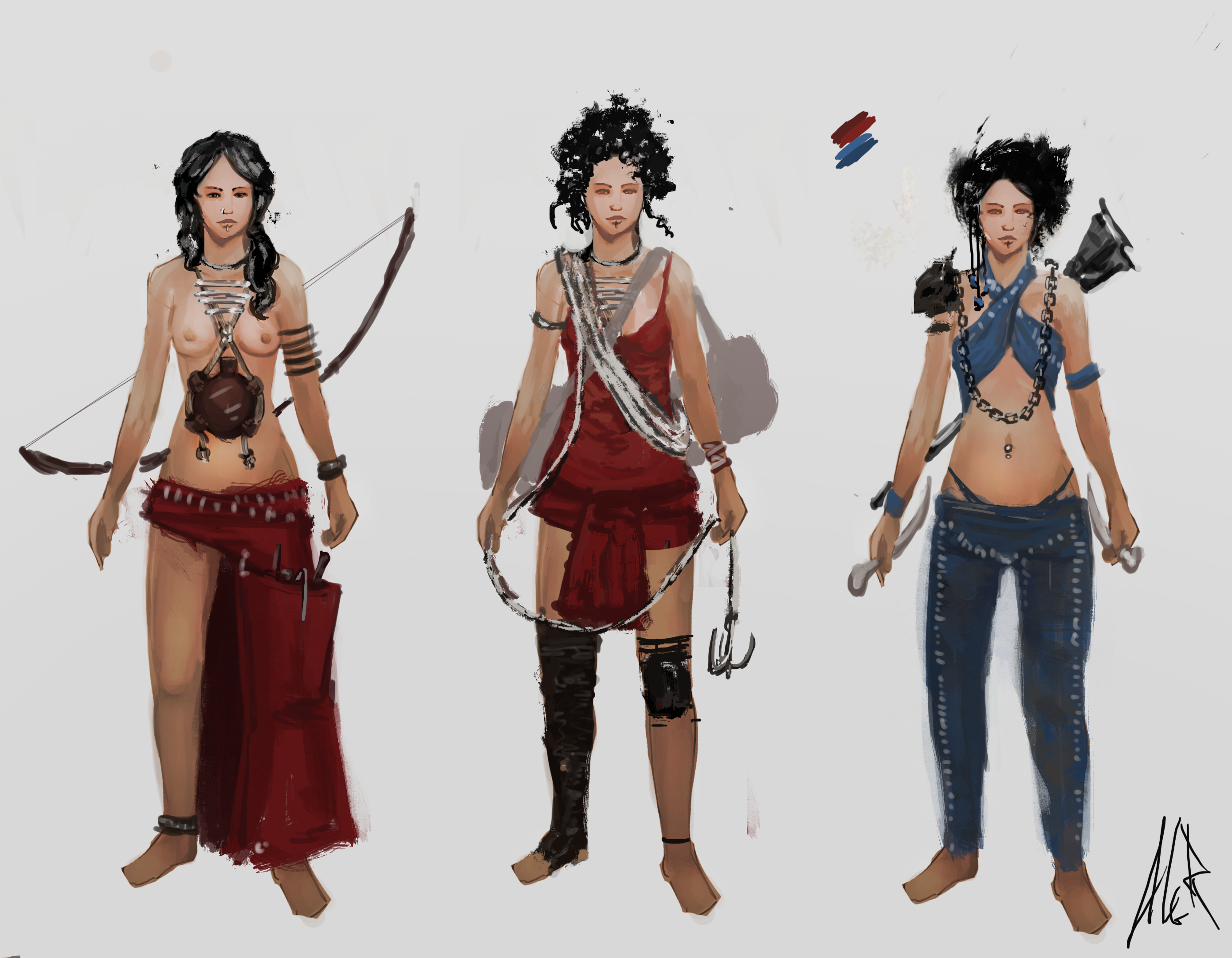 Rust Pc Female Character Rust female concept art by Aleltg on DeviantArt