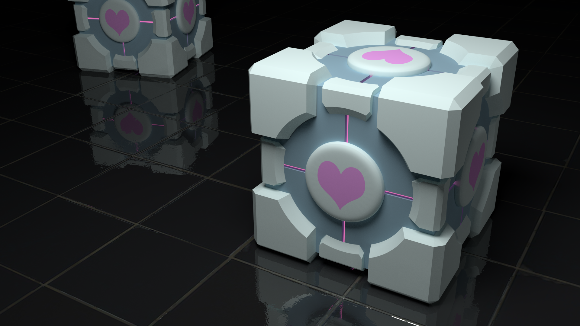Игры куб 2. Portal 2 Cube Companion. Куб из Portal 2. Куб компаньон из портал 2. Кубы компаньоны портал 2.