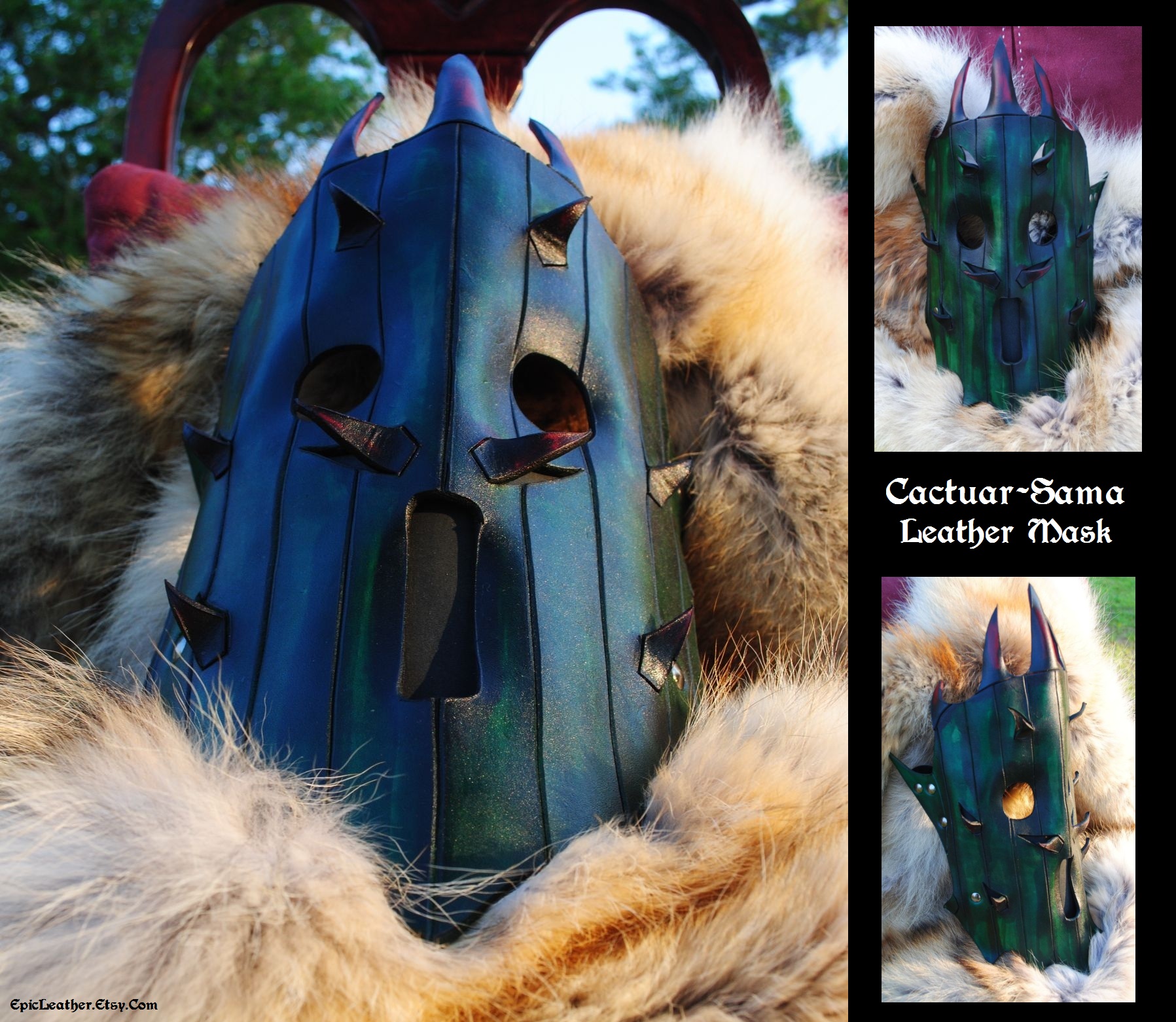 Leather Cactuar-Sama Mask