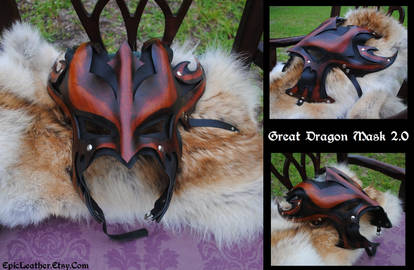 Leather Great Dragon Mask 2.0