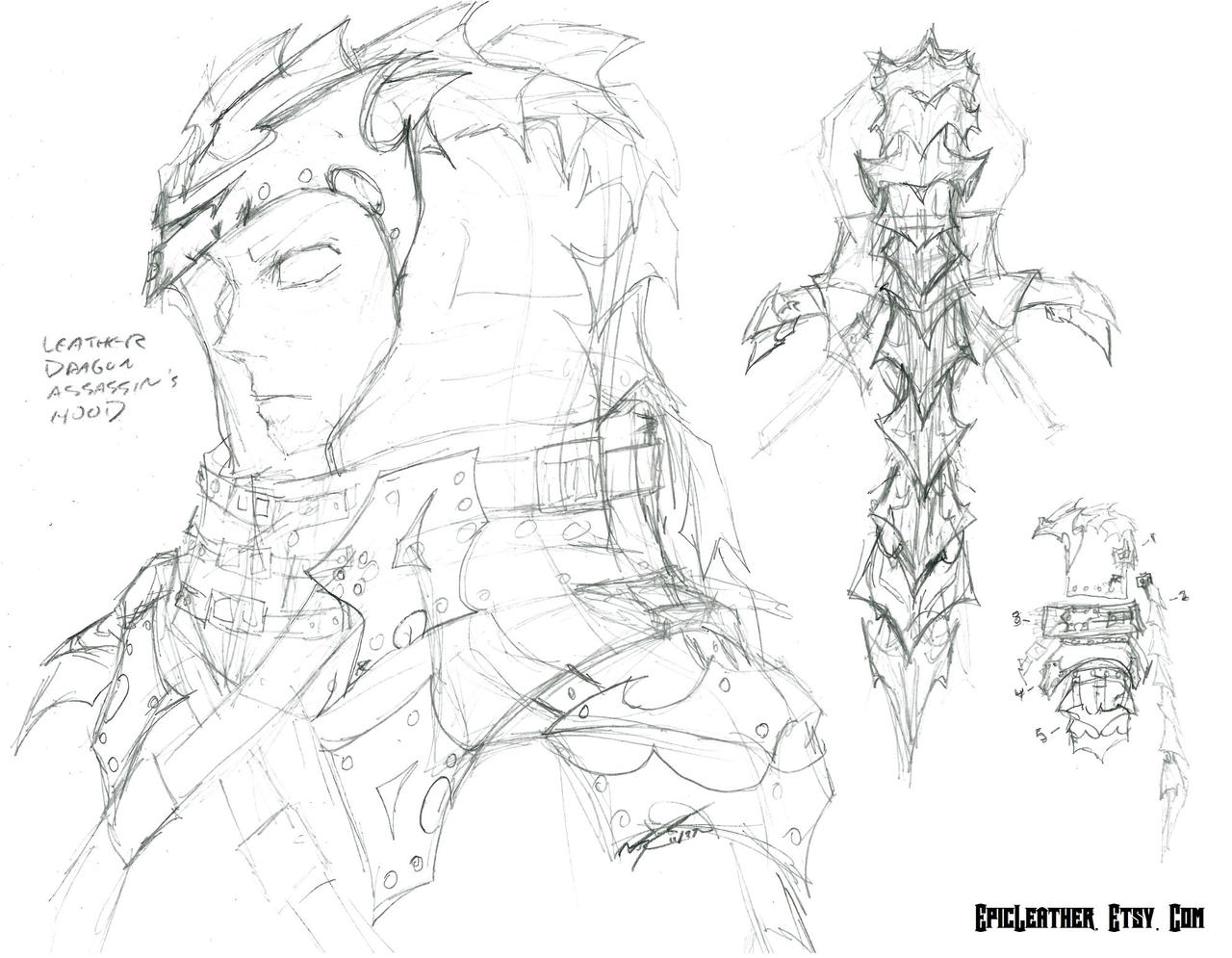 Concept: Dragon Assassin's Hood