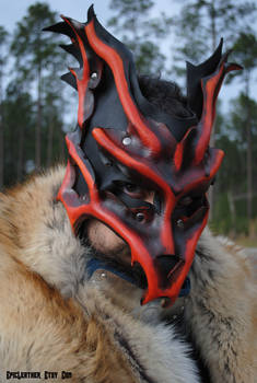Kyuubi Demon Fox Leather Mask
