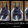 Commission: Crimson Leather Anubis Half Mask