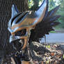 Leather Hawkgirl Helmet - Right Profile