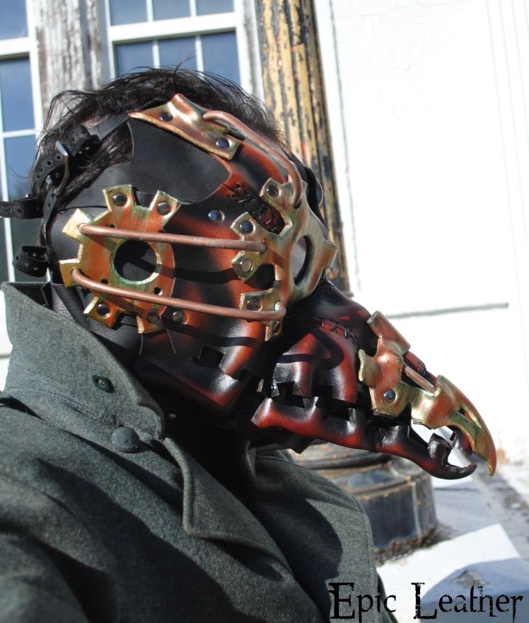 Steampunk Plague Doctor Mask - Profile