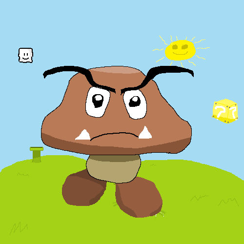 Goomba Rideable goomba walking by TheVCRMan on DeviantArt