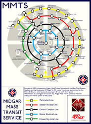 Final Fantasy VII - Midgar Mass Transit System Map