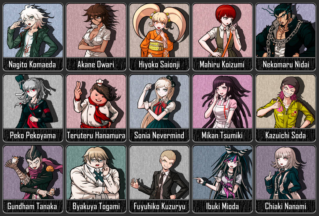 Danganronpa 2 characters by juanchillox on DeviantArt