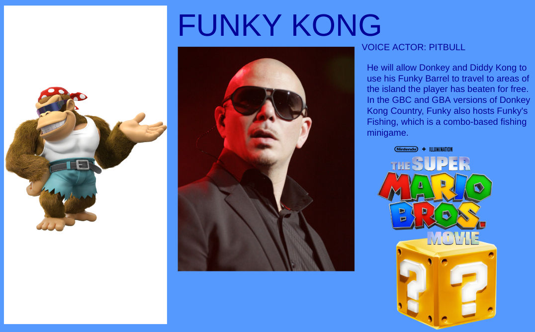 Funky Kong in The Super Mario Bros Movie by Noestun123 on DeviantArt