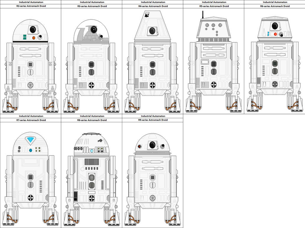 R-Series Astromech Units by DUOLED on DeviantArt