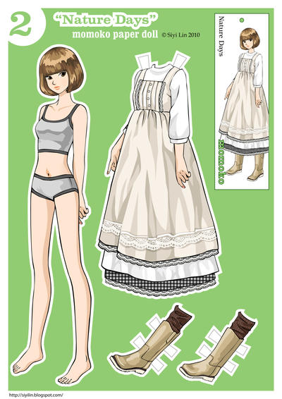 Momoko Paper Doll~  Nature Days