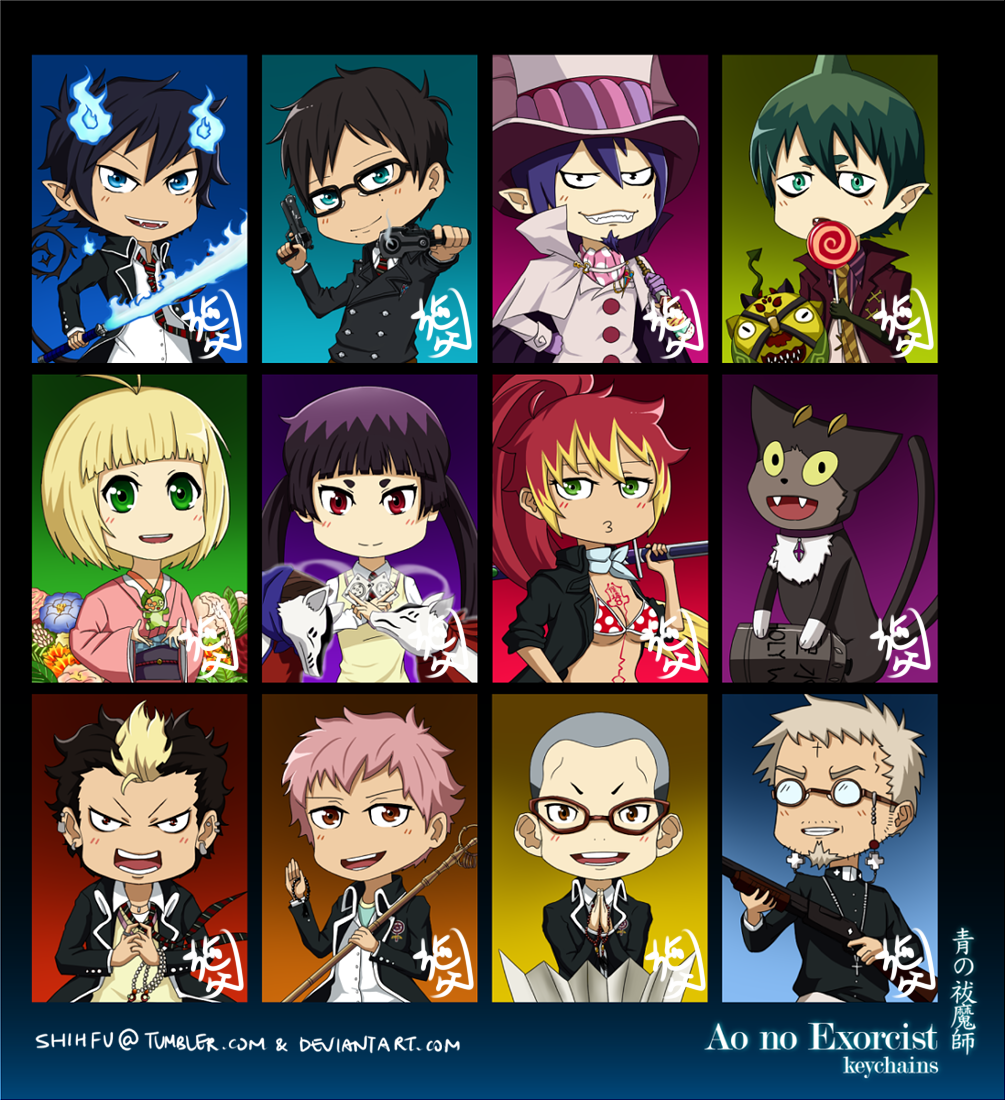 Ao No Exorcist Keychain Chibis