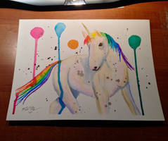 Rainbow Grunge Unicorn