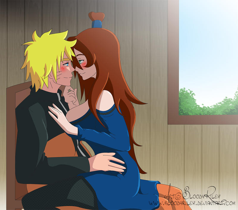 Naruto and Mei - Almost kiss by BloodyRiley on DeviantArt.
