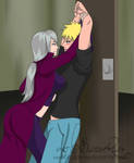 Surprise Attack - Naruto and Charmcaster by BloodyRiley