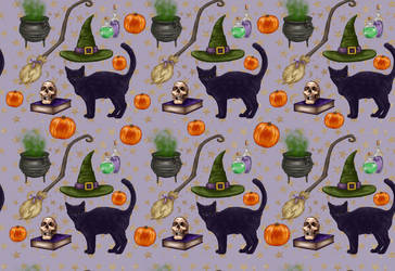 Spooky Witch Pattern