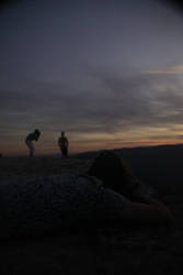 Sunset at the cliffs in the Blue Mountains