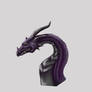 DragonPractice-purple dragon head side view