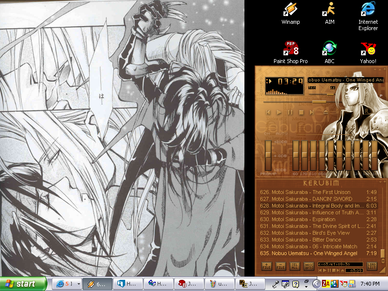 Sephiroth and Vincent Desktop