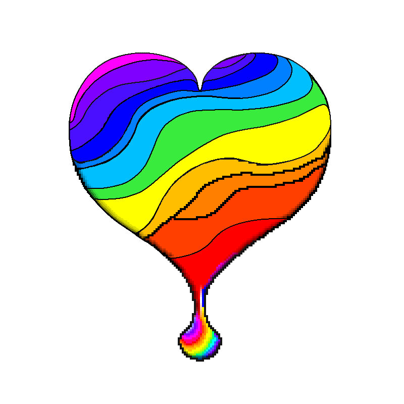 Rainbow Heart, WIP by LovedPurpleAngelWife on DeviantArt